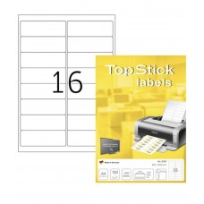 Top Stick 德國頂貼牌 #T7162 (圓角) 99.1 x 33.9 mm 多用途打印標籤 (16格)