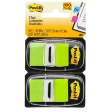 3M 報事貼 680-BG2 螢光綠色旗仔 孖裝