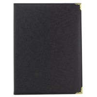 A4 合約簿 / 證書套 / 獎狀套 (PU-金角雙面) 內外PU *高端款* (滿$300免費送貨)