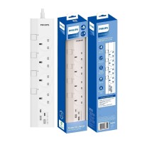 飛利浦 - Philips CHP4747WB 3米四位獨立開關USB電拖板 (香港行貨)