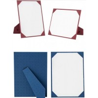 A4 皮紋紙證書架-可企立/橫,豎款 (滿$300免費送貨) **預訂貨品**