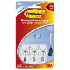 3MCommand™ Clear Small Wire Hooks 17067CLR