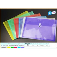 KIDARIO #KB-117A A4-18C 有繩膠公文袋 - 60個裝